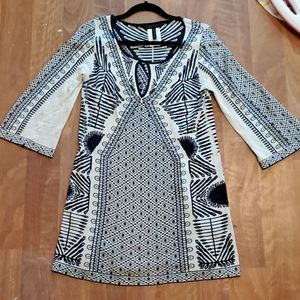 BCBG Print Sweater Dress